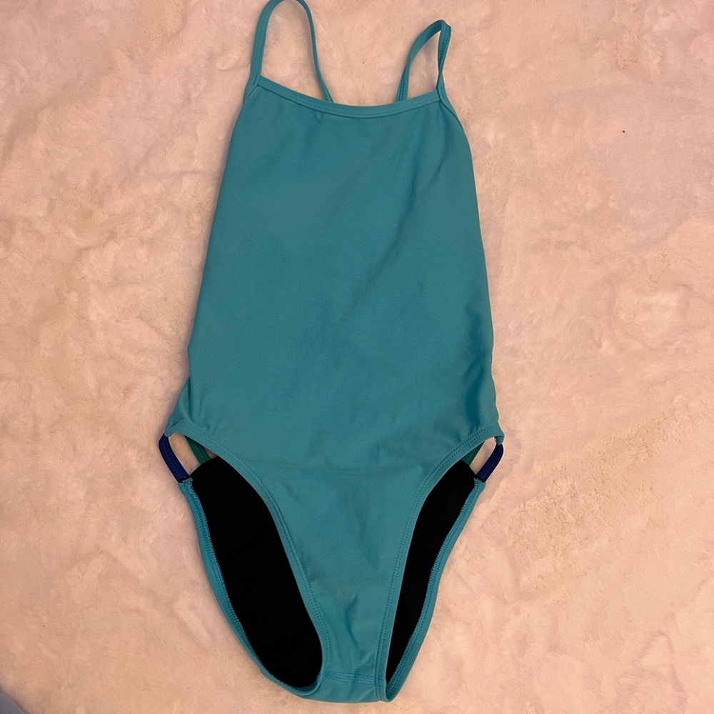 TURQUOISE JOLYN FIXED BACK ONESIE